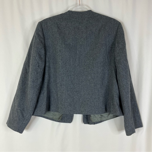 Pendleton | Vintage Gray 100% Wool Open Front Blazer - Picture 5 of 5
